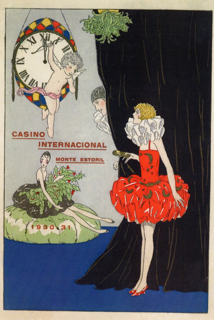 Menu do Reveillon 1930-31 no Casino Internacional do Monte Estoril